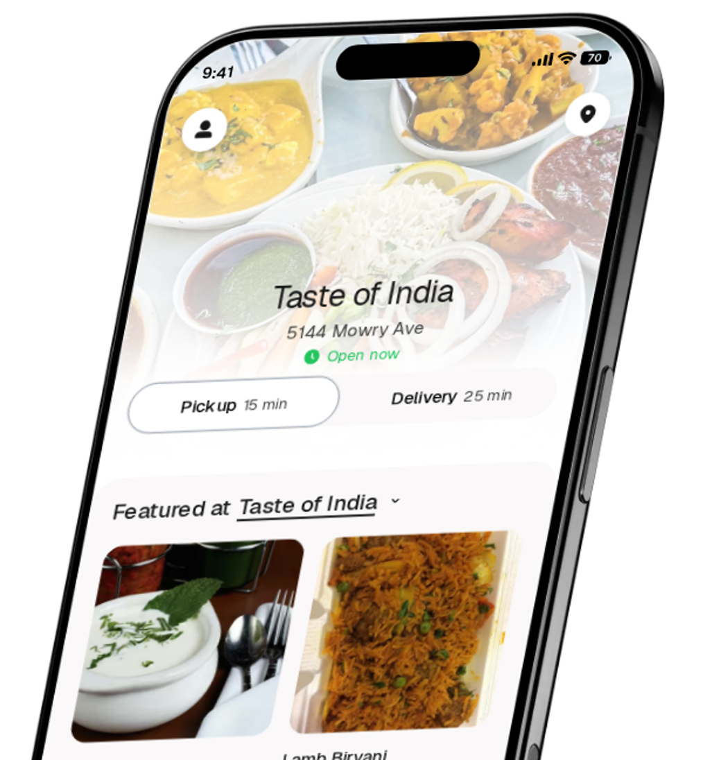 Taste of India app preview